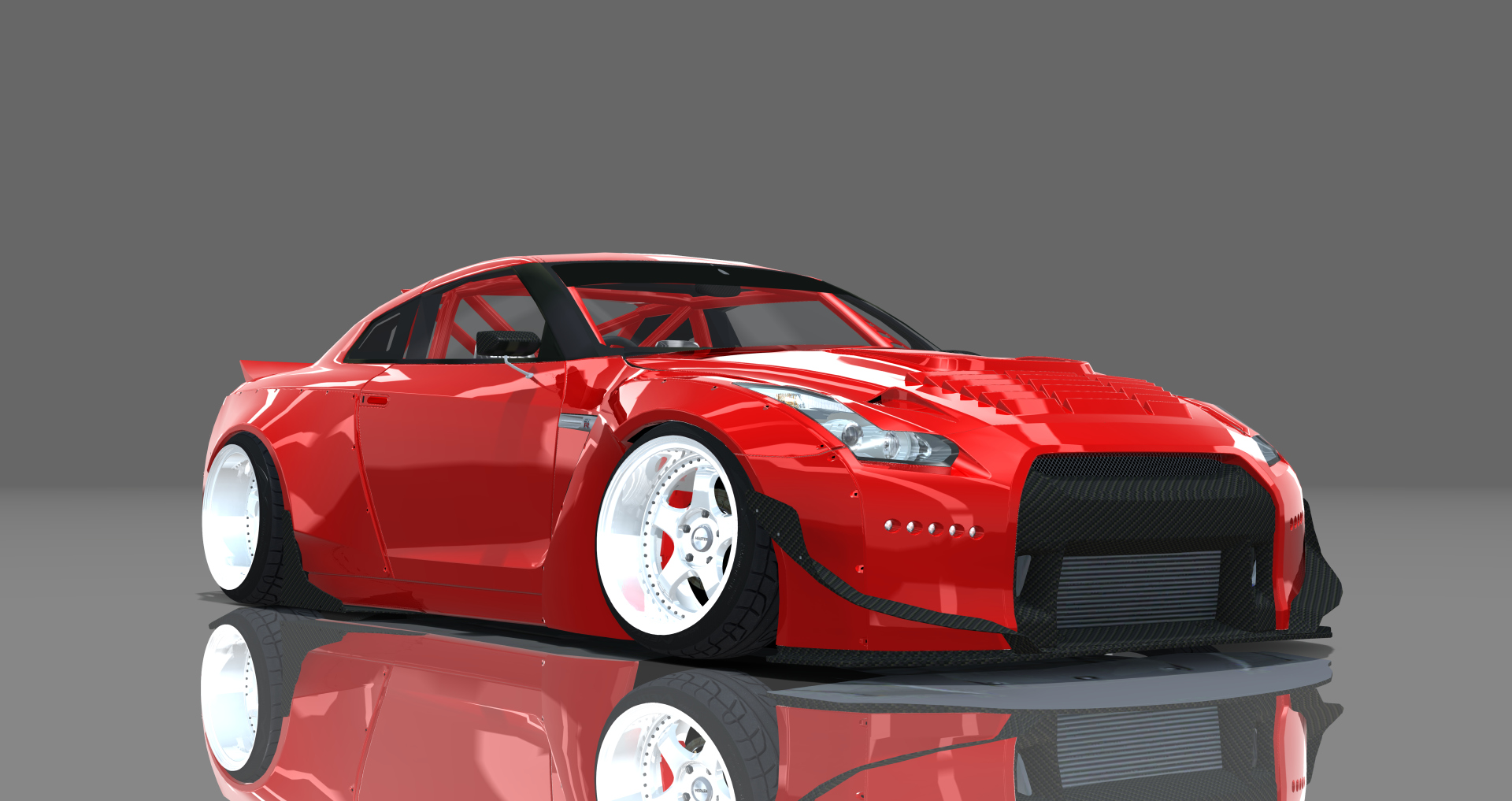 DTP Nissan R35GTRB, skin darkred