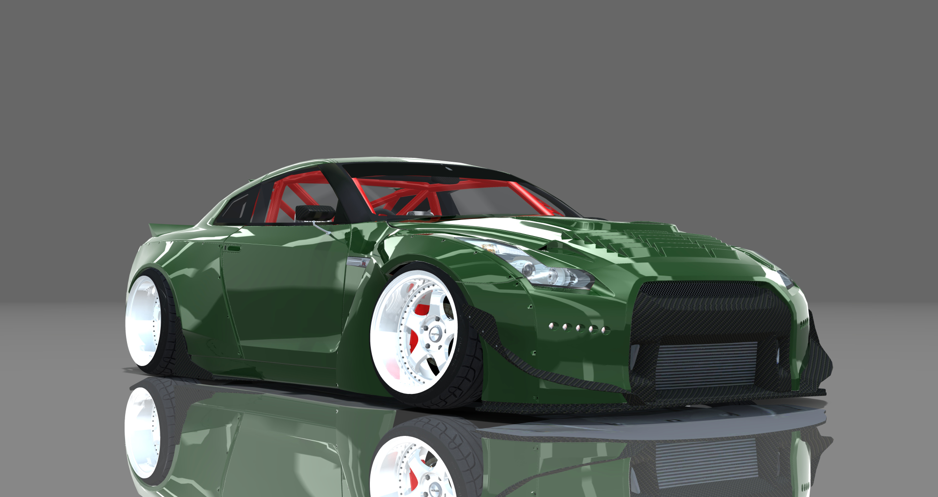 DTP Nissan R35GTRB, skin green