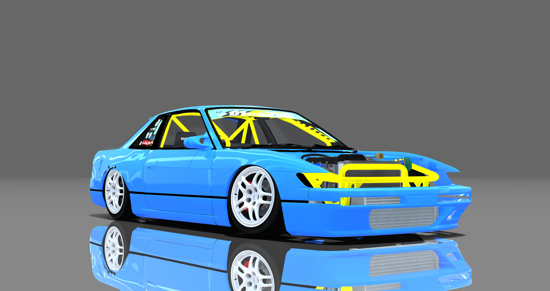 DTP Nissan Silvia S13 Missile, skin wrbluepearl