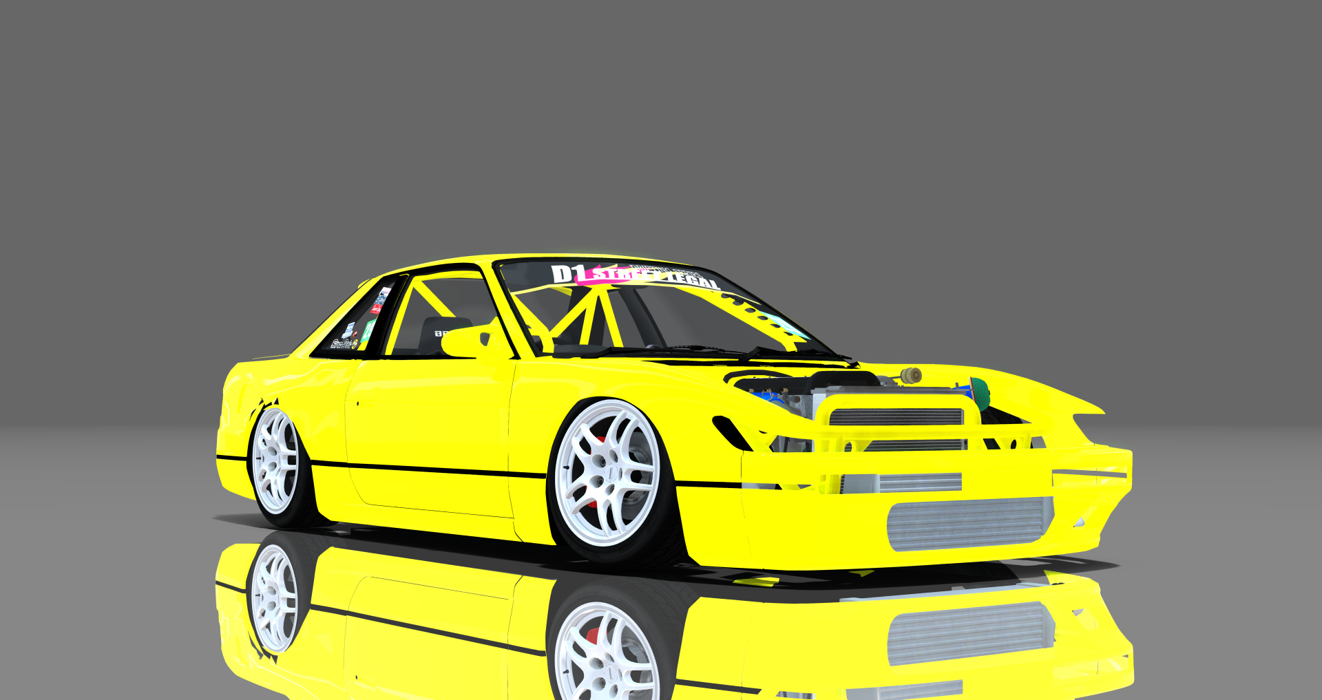 DTP Nissan Silvia S13 Missile, skin yellowstar