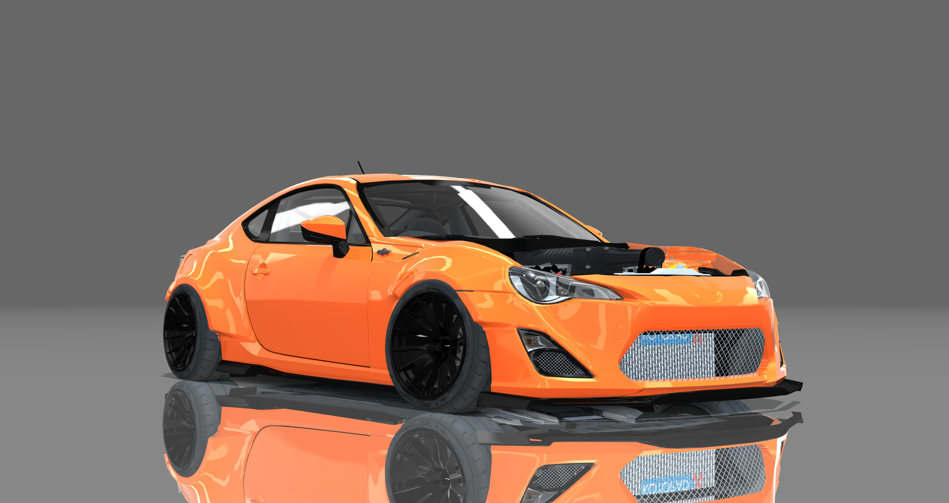 DTP Toyota GT86 V8 No Hood, skin mclarenorange