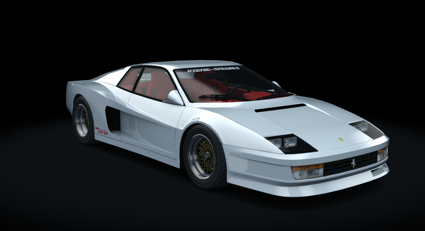 Ferrari Testarossa Tuned, skin 01_bianco_rosso