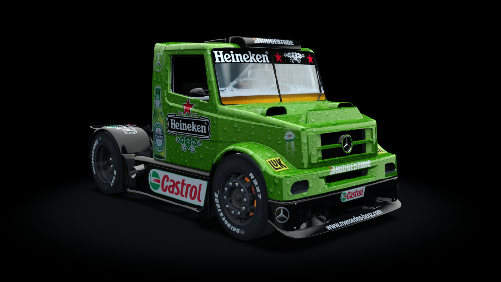 Mercedes-Benz L-series - Formula Truck, skin Heineken