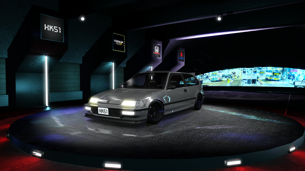 HK51 P1 Honda Civic EF9, skin Grey