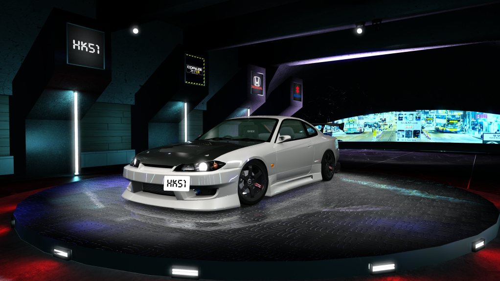 HK51 P1 Nissan Silvia Spec-R S15, skin Pearl_White