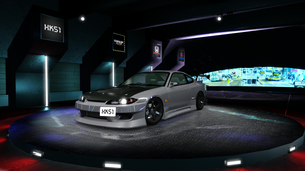 HK51 P1 Nissan Silvia Spec-R S15, skin Sparkling_Silver_Metallic