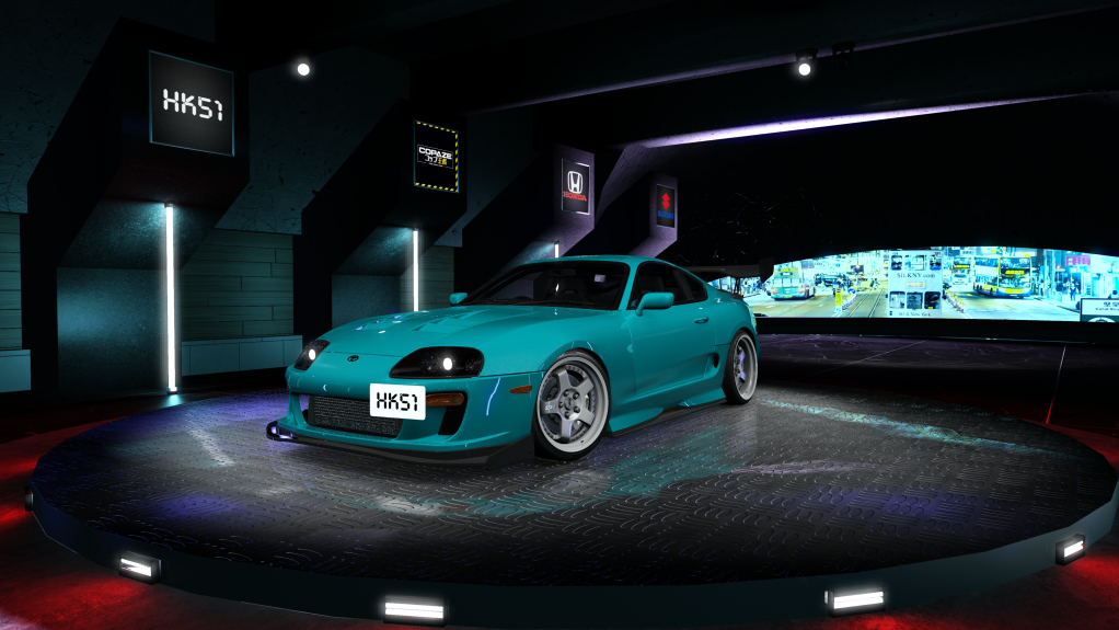 HK51 P1 Toyota Supra A80, skin 02_turkise