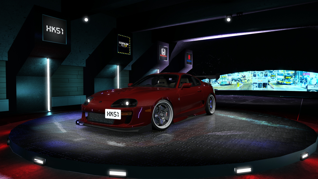 HK51 P1 Toyota Supra A80, skin 11_candy_red