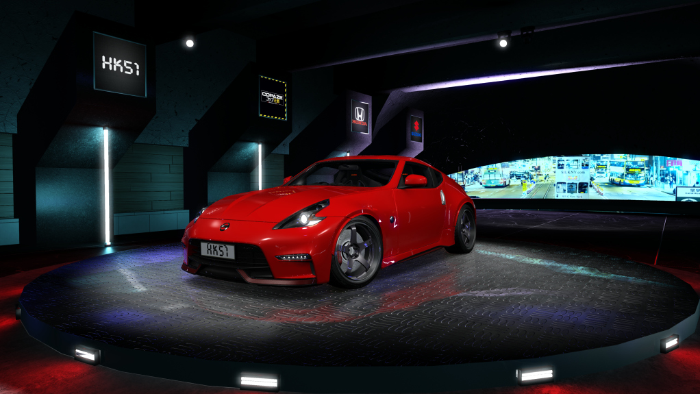 HK51 P1 Nissan Fairlady 370Z Z34, skin 02_solid_red_solid