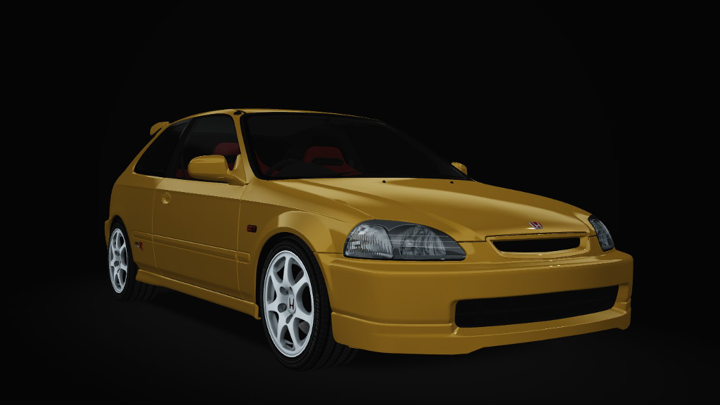 Honda Civic EK9 Type-R Turbo, skin Yellow