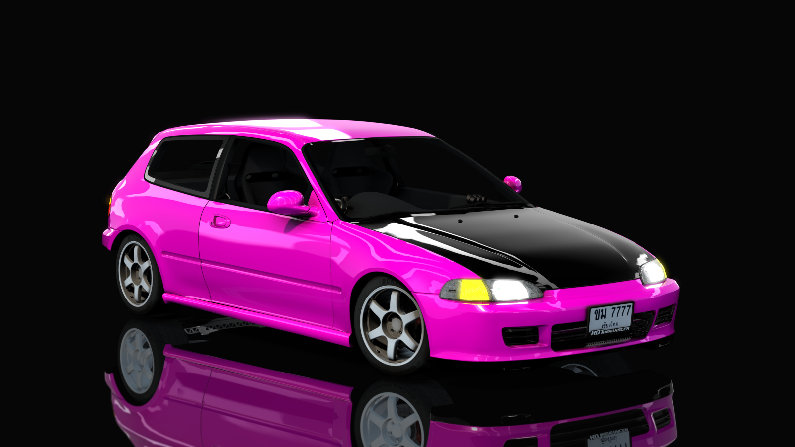 HOTHEAD21 Honda Civic 3 Door, skin Pink