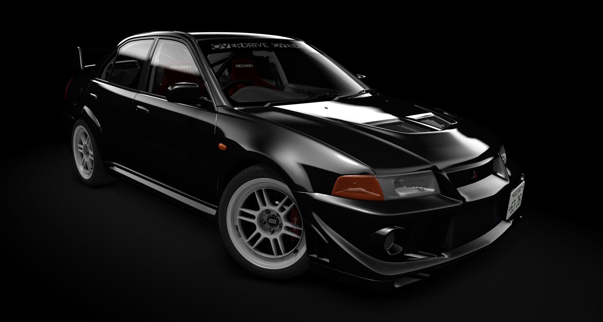 HOTHEAD Mitsubishi Lancer Evolution VI, skin 04_pyrenees_black