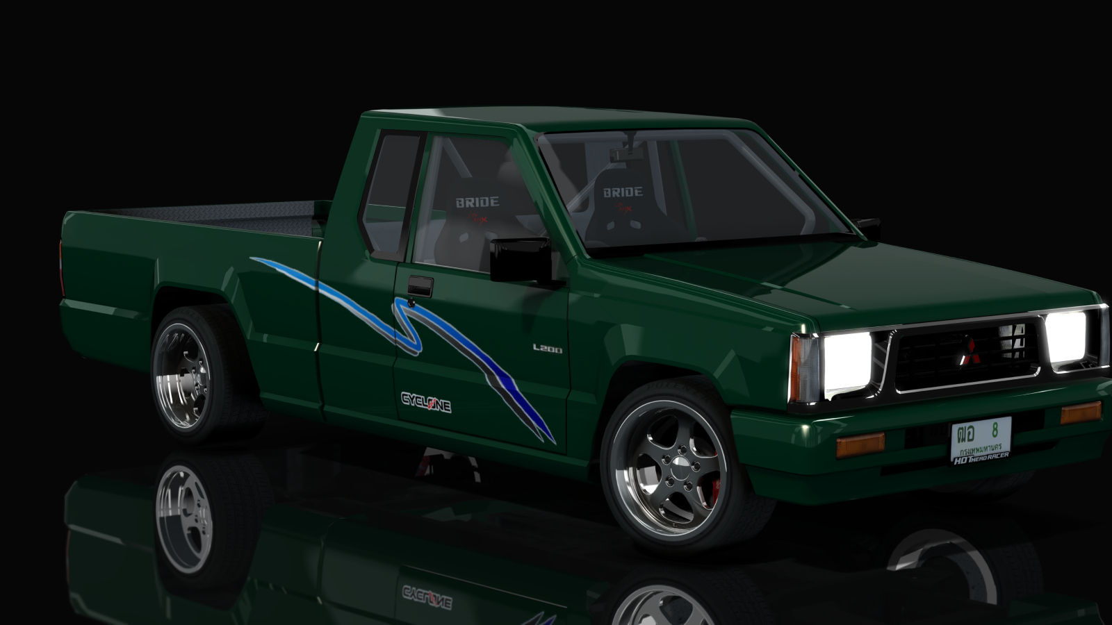 HOTHEAD21 MITSUBISHI L200 CYCLONE, skin Green