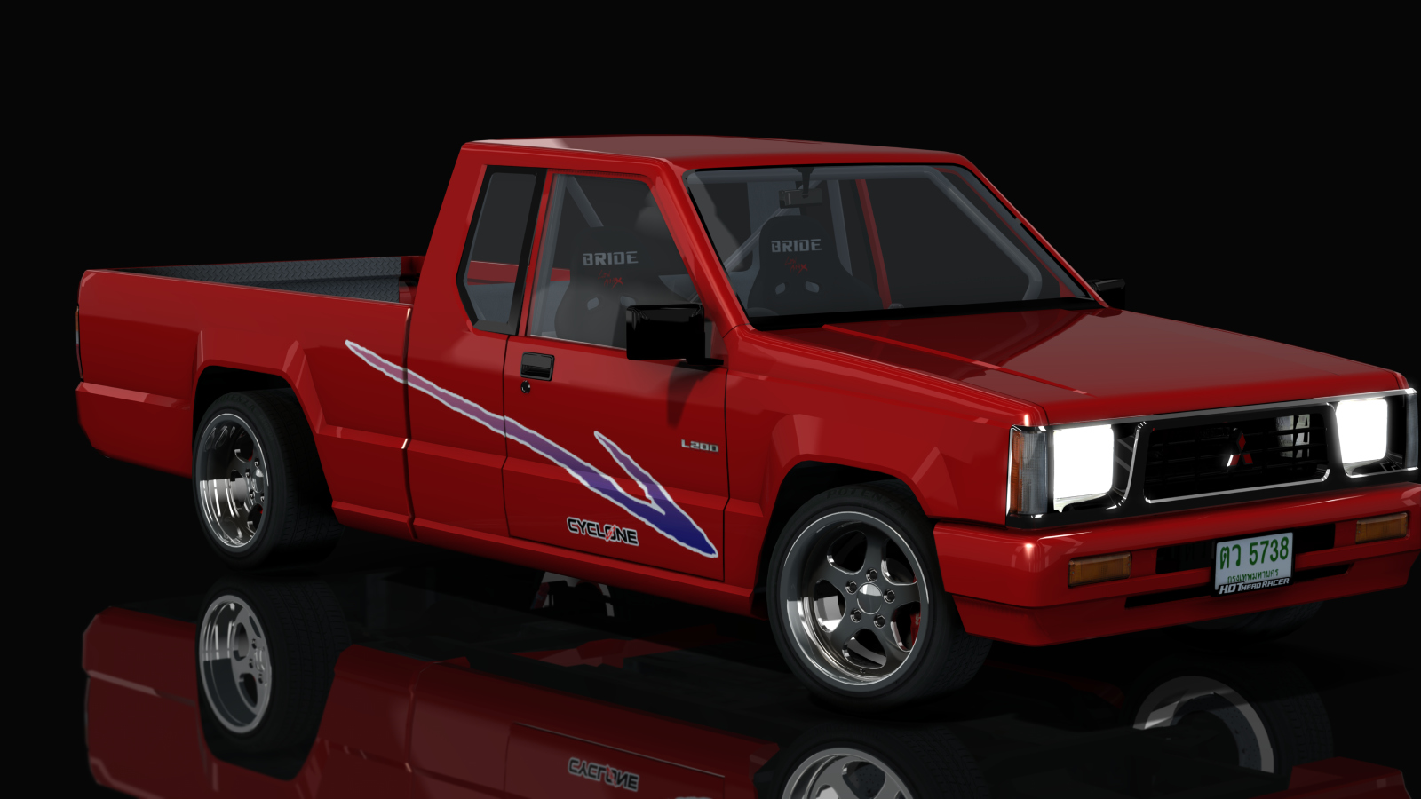 HOTHEAD21 MITSUBISHI L200 CYCLONE, skin Red