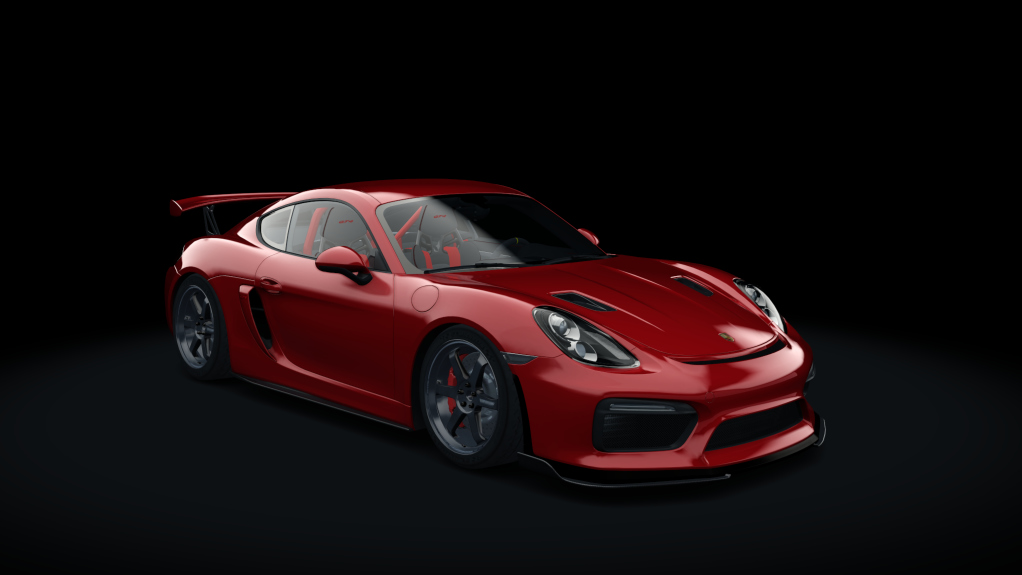 HOTHEAD Porsche Cayman GT4, skin 03_carmine_red