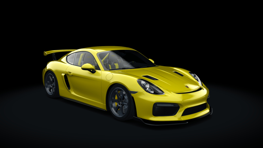 HOTHEAD Porsche Cayman GT4, skin 04_racing_yellow