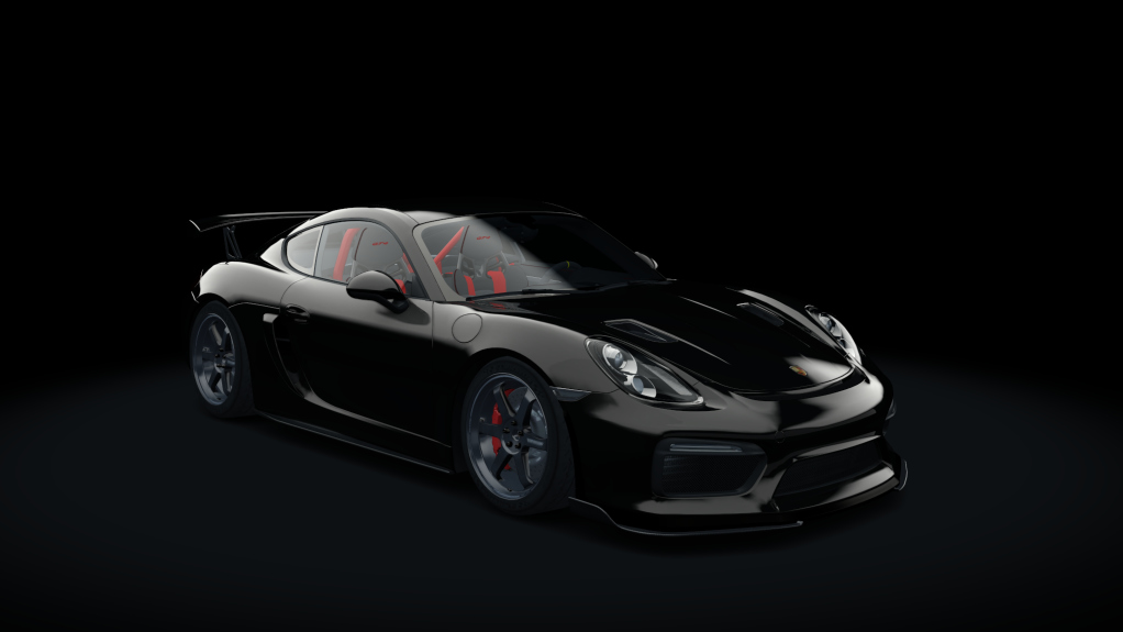 HOTHEAD Porsche Cayman GT4, skin 07_jet_black_metallic