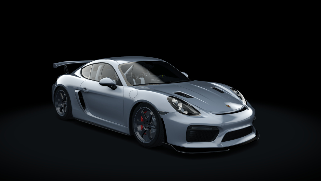 HOTHEAD Porsche Cayman GT4, skin 08_rhodium_silver_metallic