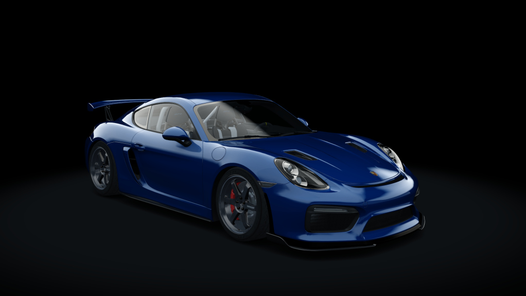 HOTHEAD Porsche Cayman GT4, skin 09_sapphire_blue_metallic