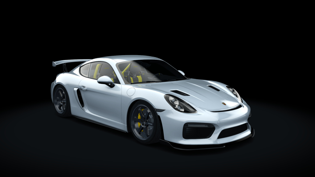 HOTHEAD Porsche Cayman GT4, skin 10_carrara_white_metallic