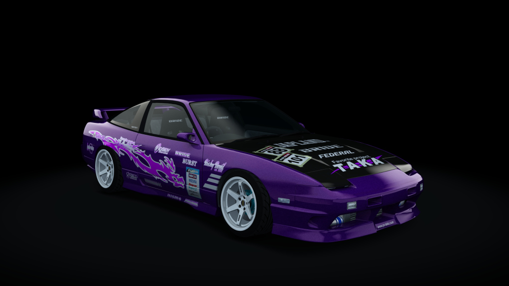 HOTHEADDRAG Nissan 180SX 275, skin burst_taka