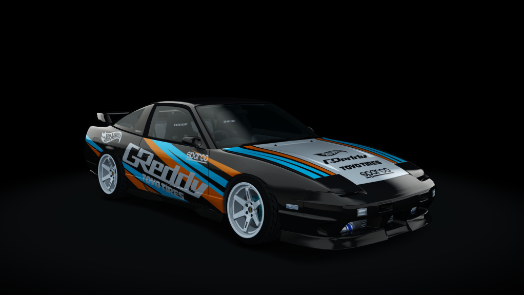 HOTHEADDRAG Nissan 180SX 275, skin greddy