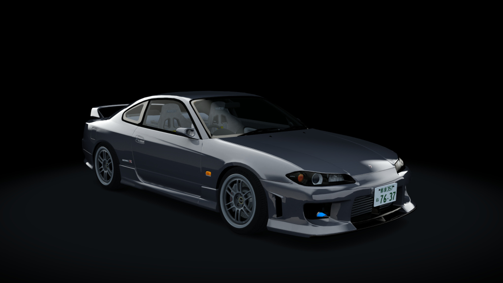 HOTHEADDRAG Nissan Silvia S15 275, skin 02_Sparkling_Silver_Metallic