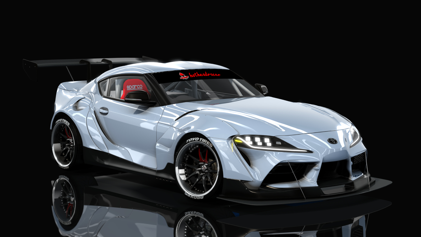 HOTHEADDRIFT2.0 Toyota Supra GR, skin envy_opal_white