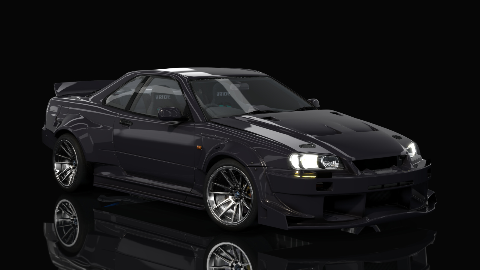 HOTHEADDRIFT2.0 Nissan Skyline GTR R34, skin envy_jet_black