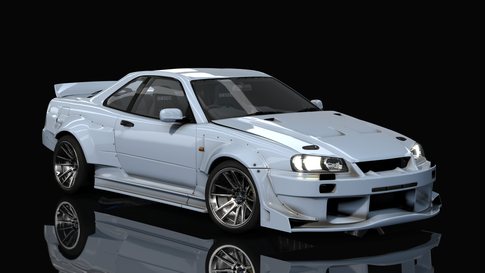 HOTHEADDRIFT2.0 Nissan Skyline GTR R34, skin envy_opal_white