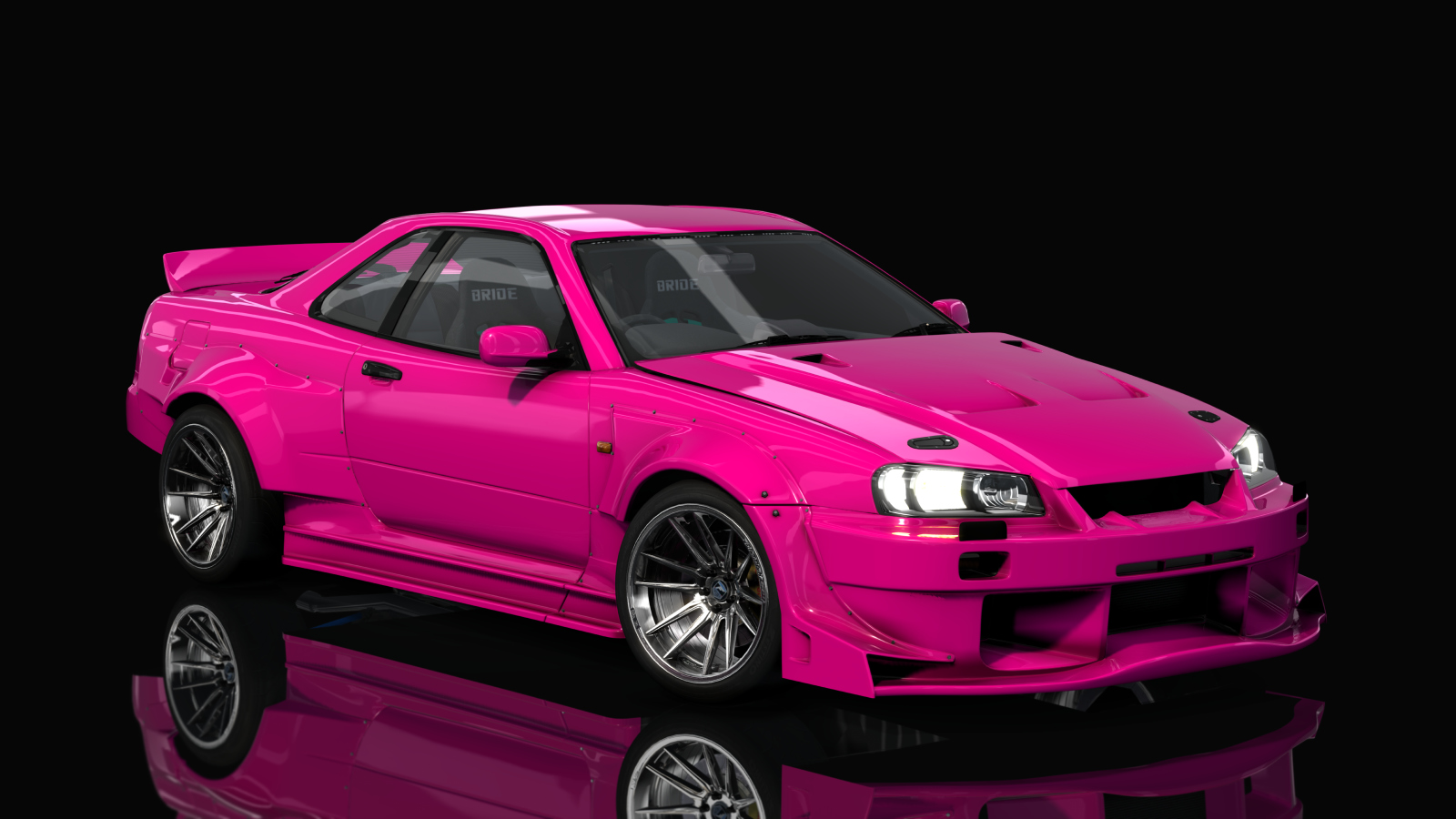 HOTHEADDRIFT2.0 Nissan Skyline GTR R34, skin envy_paris_pink