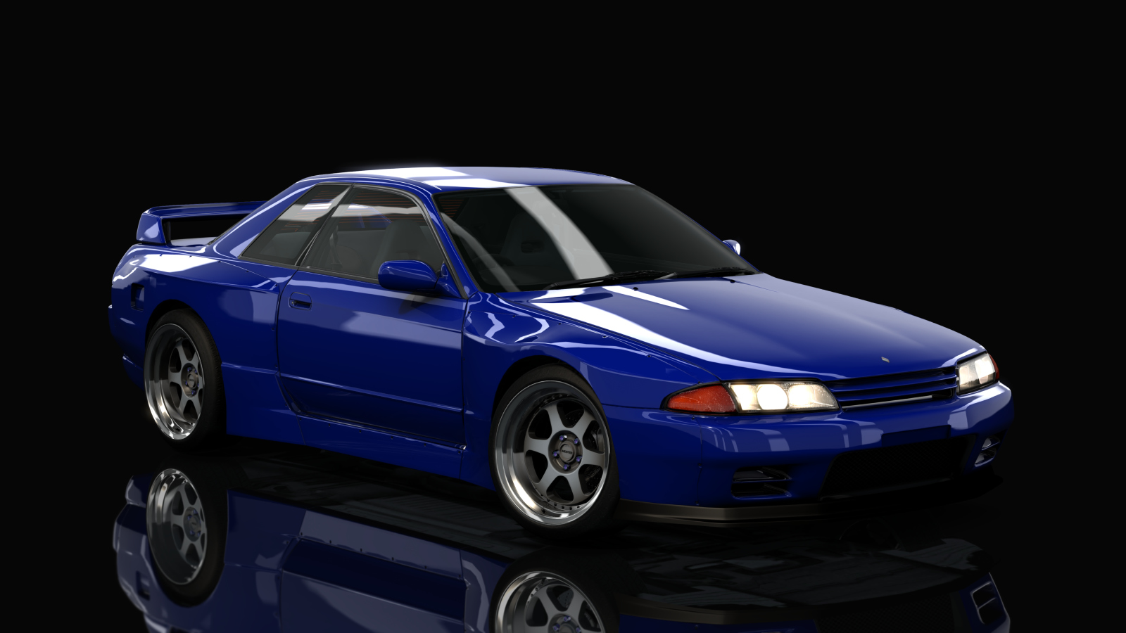 HOTHEADDRIFT2.0 Nissan Skyline R32 Pandem, skin envy_aqua_blue