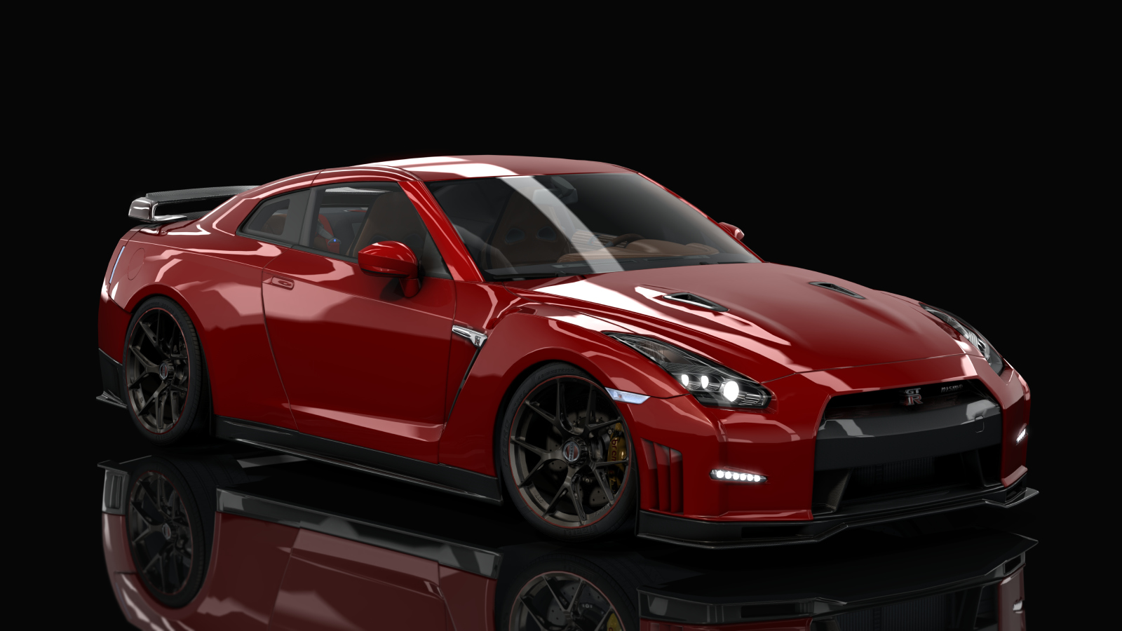 Nissan GT-R FBO, skin 02_solid_red_solid