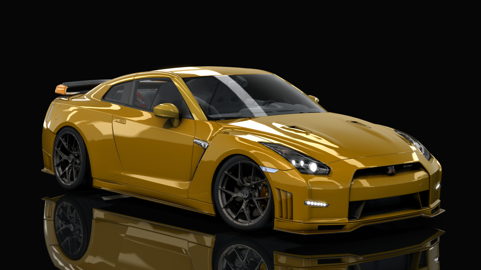 Nissan GT-R FBO, skin yellow