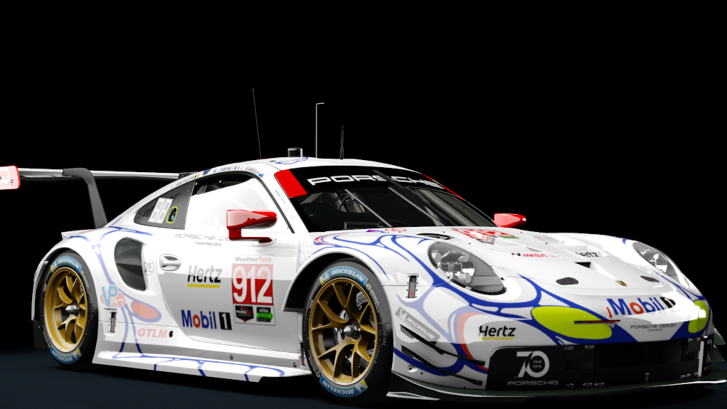 Porsche 911 RSR 2018, skin 2018_IMSA_PetitLM_912