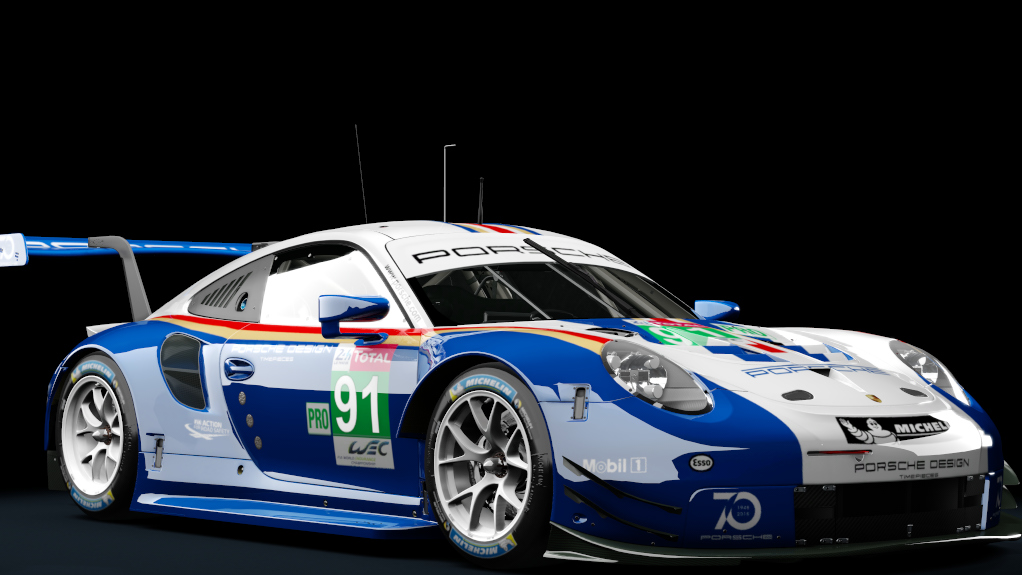 Porsche 911 RSR 2018, skin LeMans_2018_Porsche_91