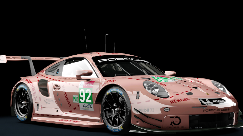 Porsche 911 RSR 2018, skin LeMans_2018_Porsche_92