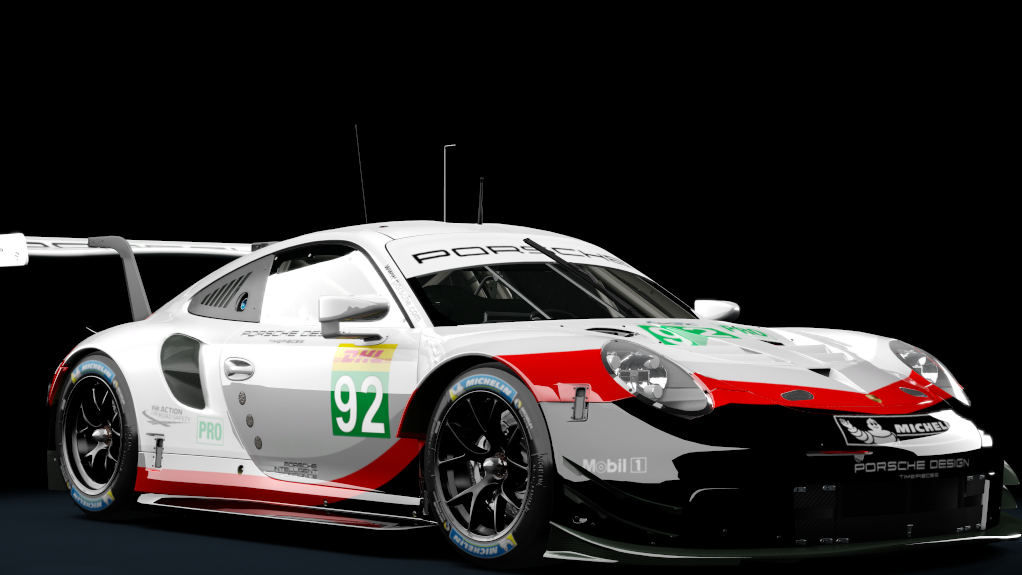 Porsche 911 RSR 2018, skin WEC_2018_Porsche_92