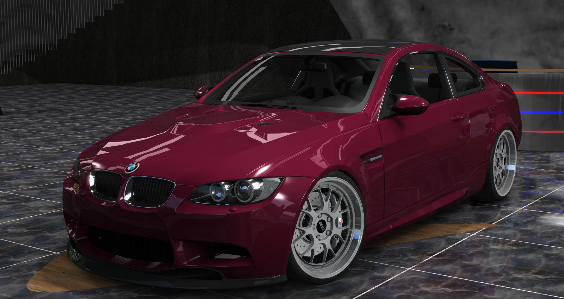 BMW M3 E92 DCT - Procharger, skin Barbera_Red