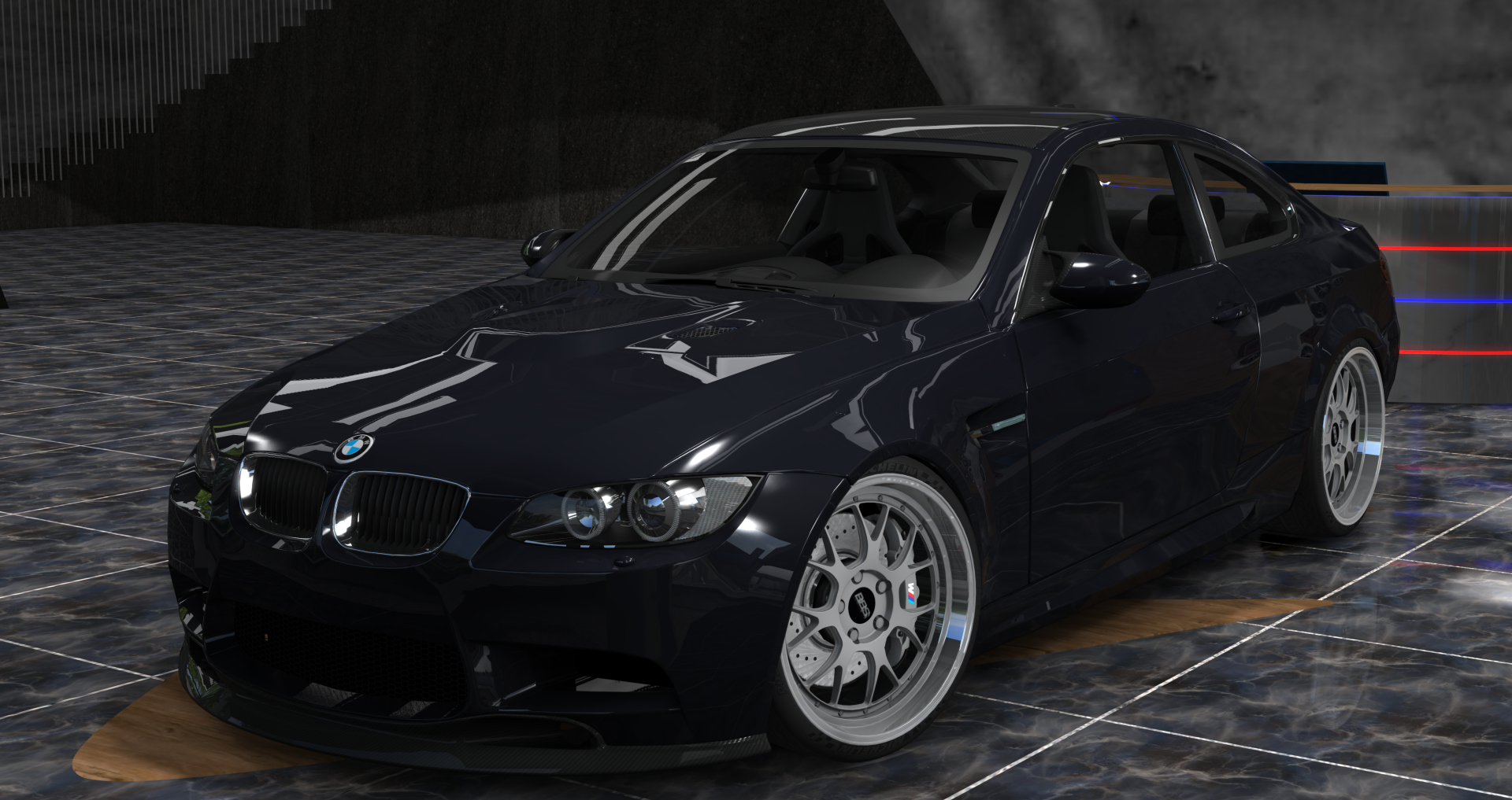 BMW M3 E92 DCT - Procharger, skin Midnight_Blue