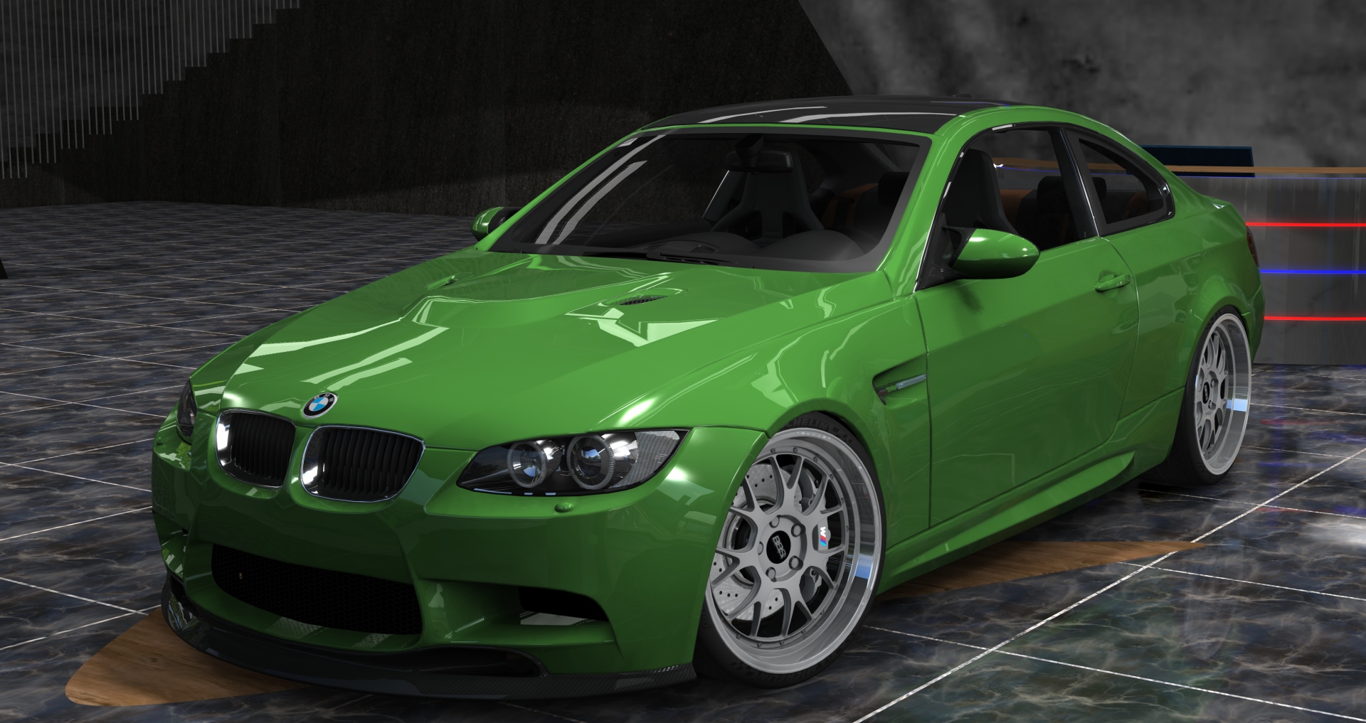 BMW M3 E92 DCT - Procharger, skin Power_Green