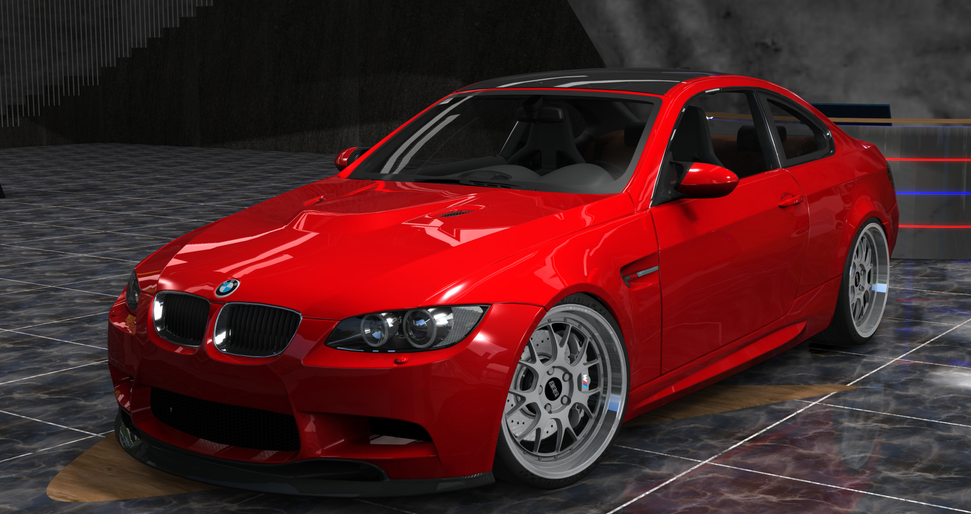 BMW M3 E92 DCT - Procharger, skin Red