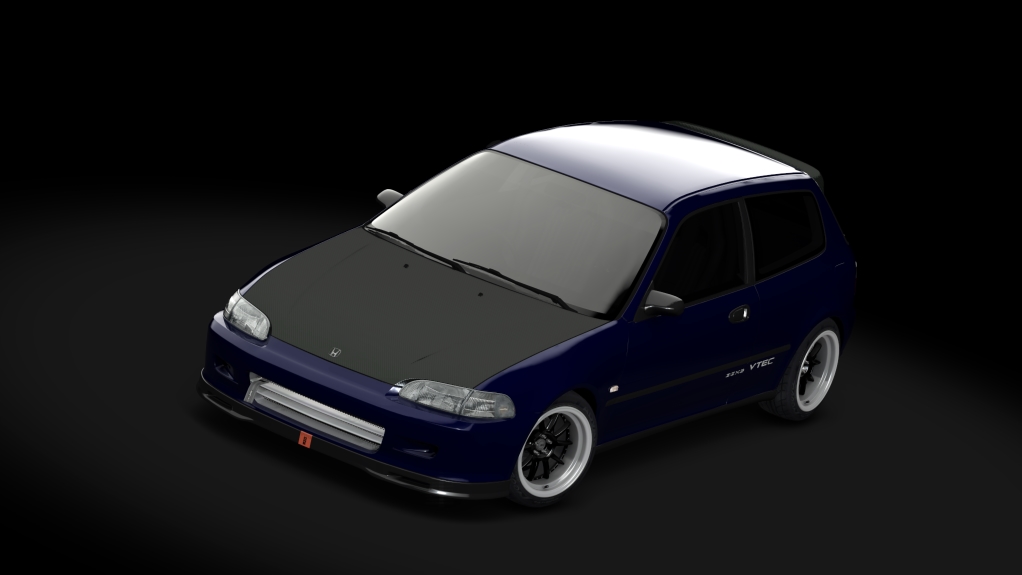 MSR Honda Civic EG6, skin captivate_blue_pearl