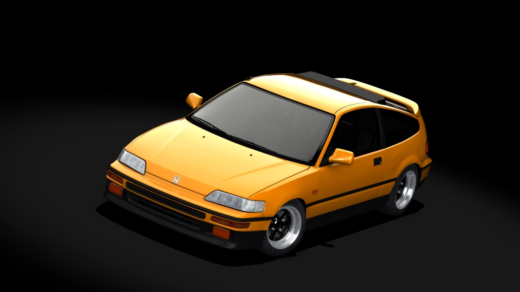 MSR Honda CRX EE8, skin Yellow