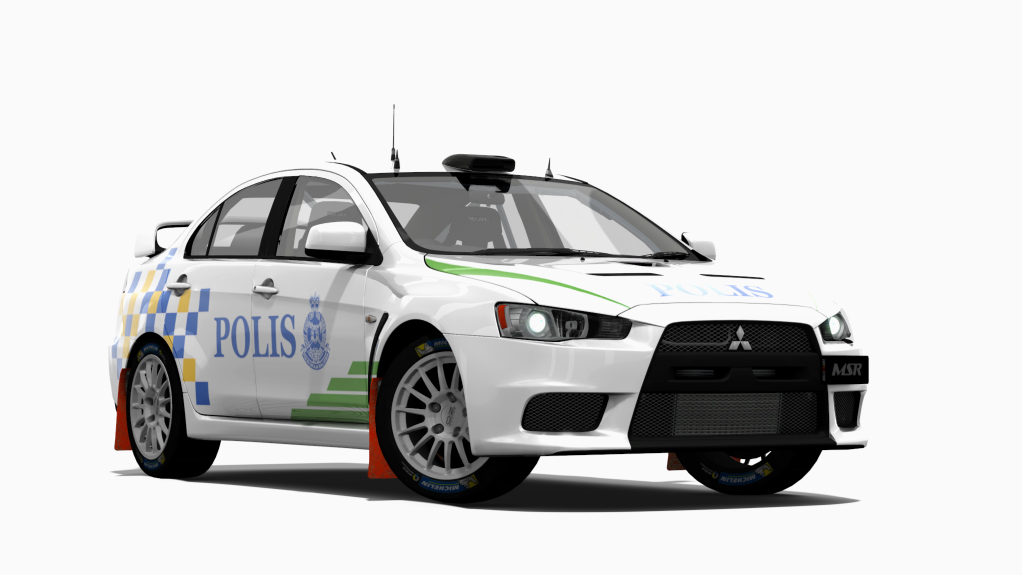 GrN Mitsubishi EVO X, skin Polis Gravel