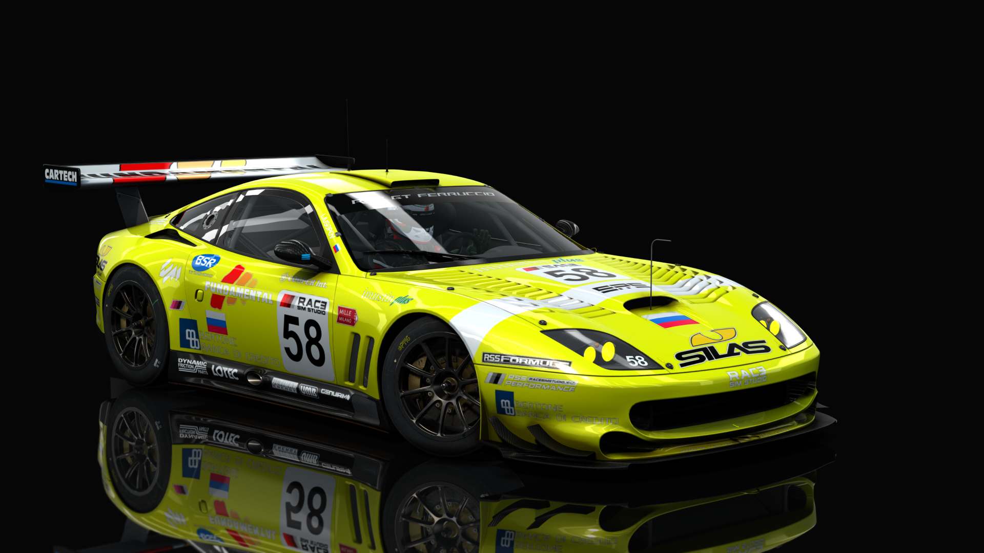 Ferrari 550 Maranello GT1, skin 58_fundamental_yellow