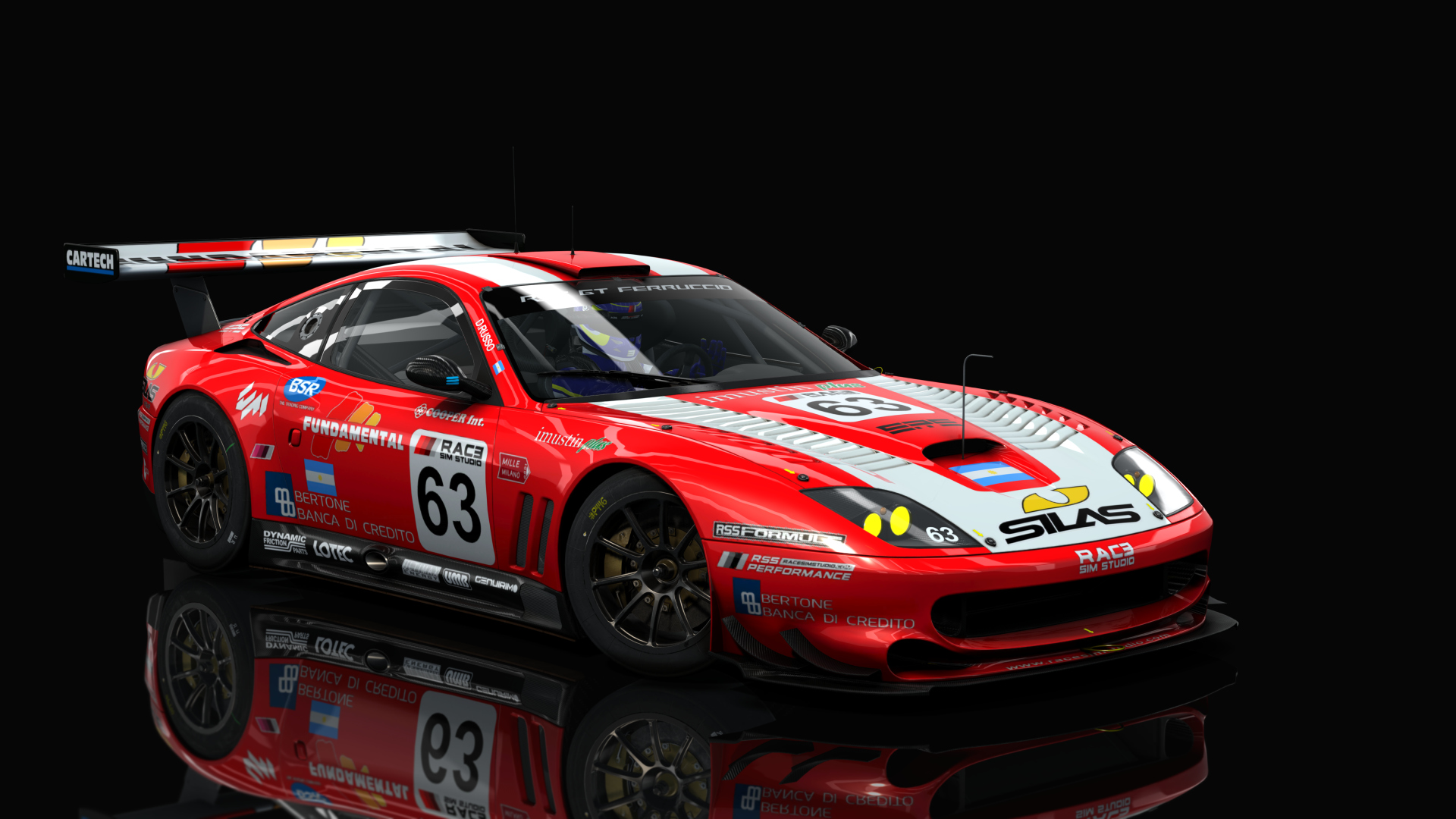 Ferrari 550 Maranello GT1, skin 63_fundamental_red