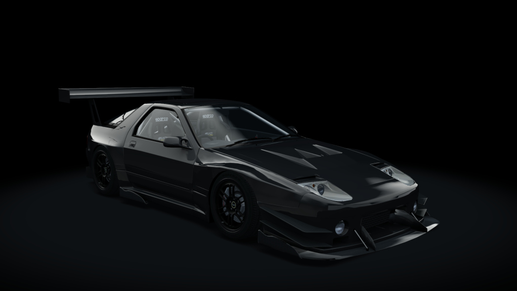 Mazda RX-7 FC3S Time Attack, skin Black