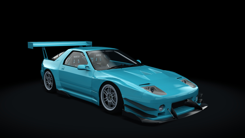 Mazda RX-7 FC3S Time Attack, skin Brilliant greenish blue