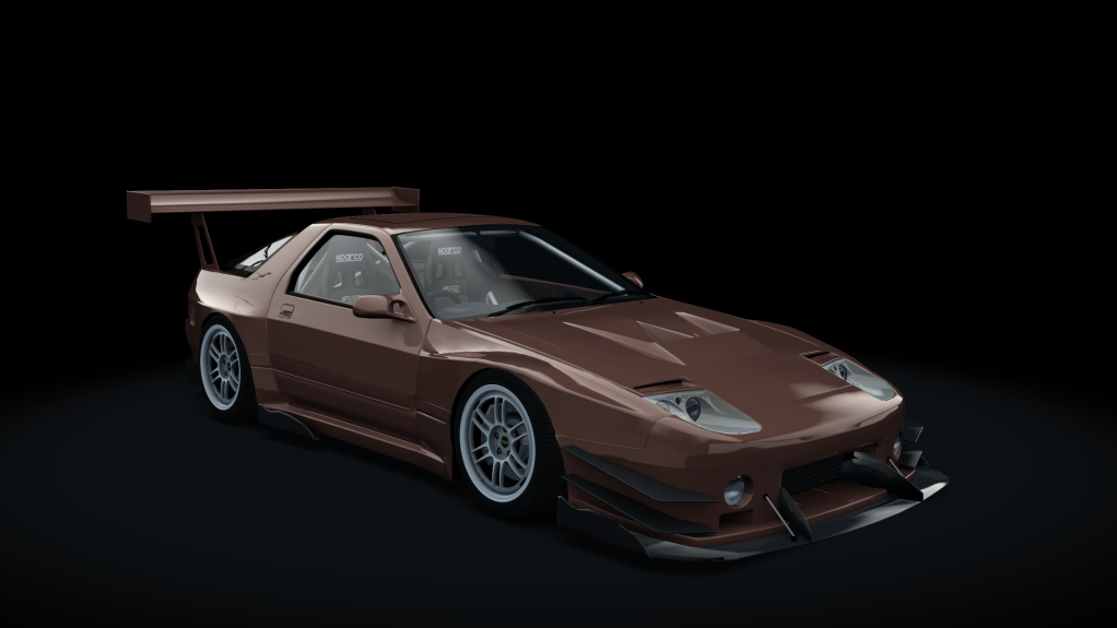 Mazda RX-7 FC3S Time Attack, skin Brown mahogany